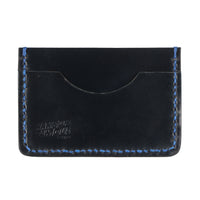 Card Case - Cordovan Leather - Midnight Blue