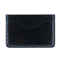 Card Case - Cordovan Leather - Midnight Blue