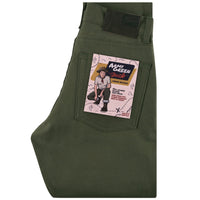 Women's - Max - Army Green Duck Selvedge