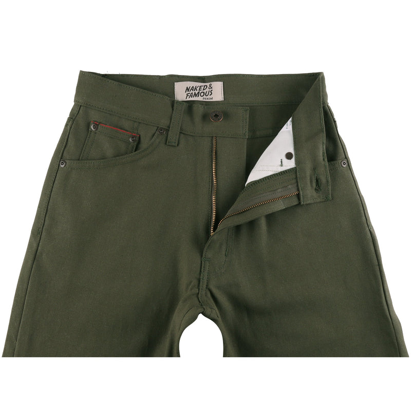 Women's - Max - Army Green Duck Selvedge