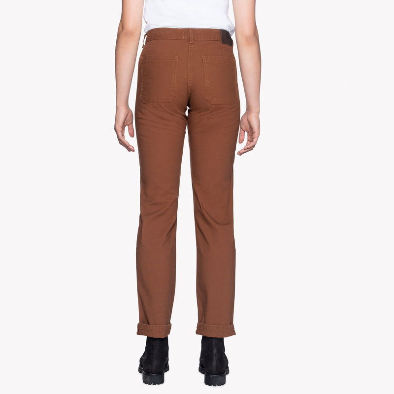 Women's - Fatigue Pant - Brick Canvas | Naked & Famous Denim