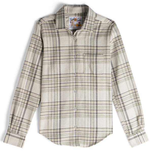 Country Shirt - Heavy Vintage Flannel - Pale Grey | Naked & Famous Denim