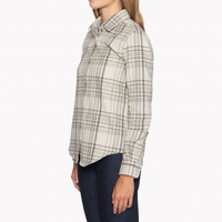 Country Shirt - Heavy Vintage Flannel - Pale Grey | Naked & Famous Denim