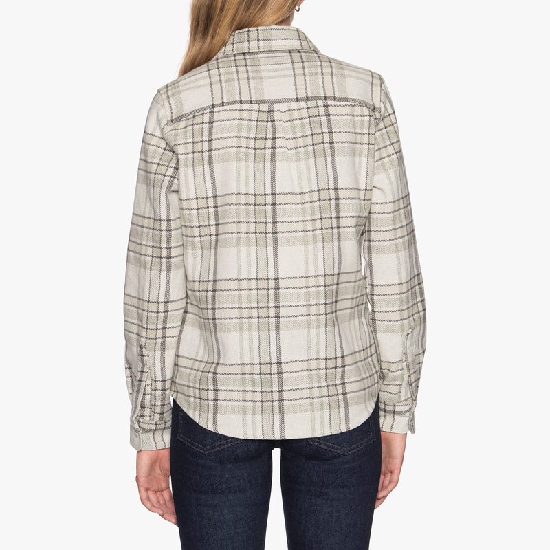 Country Shirt - Heavy Vintage Flannel - Pale Grey | Naked & Famous Denim