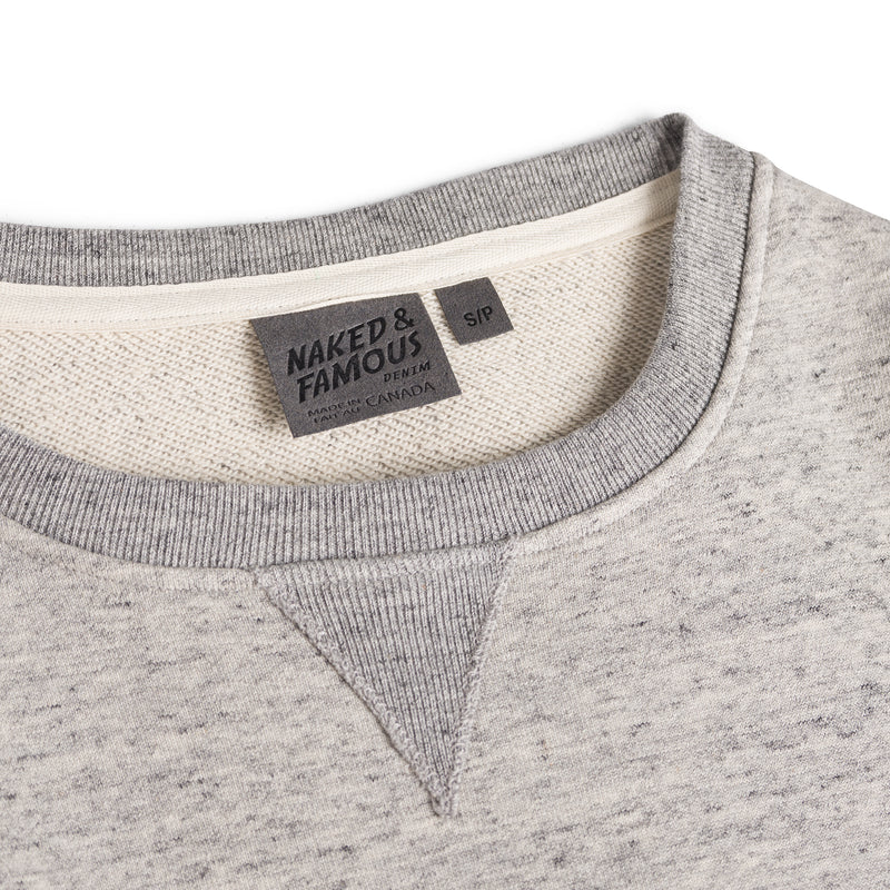 Women's - Smart Crew - Terry - Grey | Naked & Famous Denim