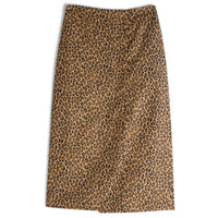 Wrap Skirt - Leopard Print | Naked & Famous Denim