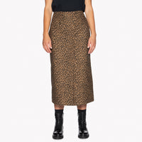 Wrap Skirt - Leopard Print | Naked & Famous Denim