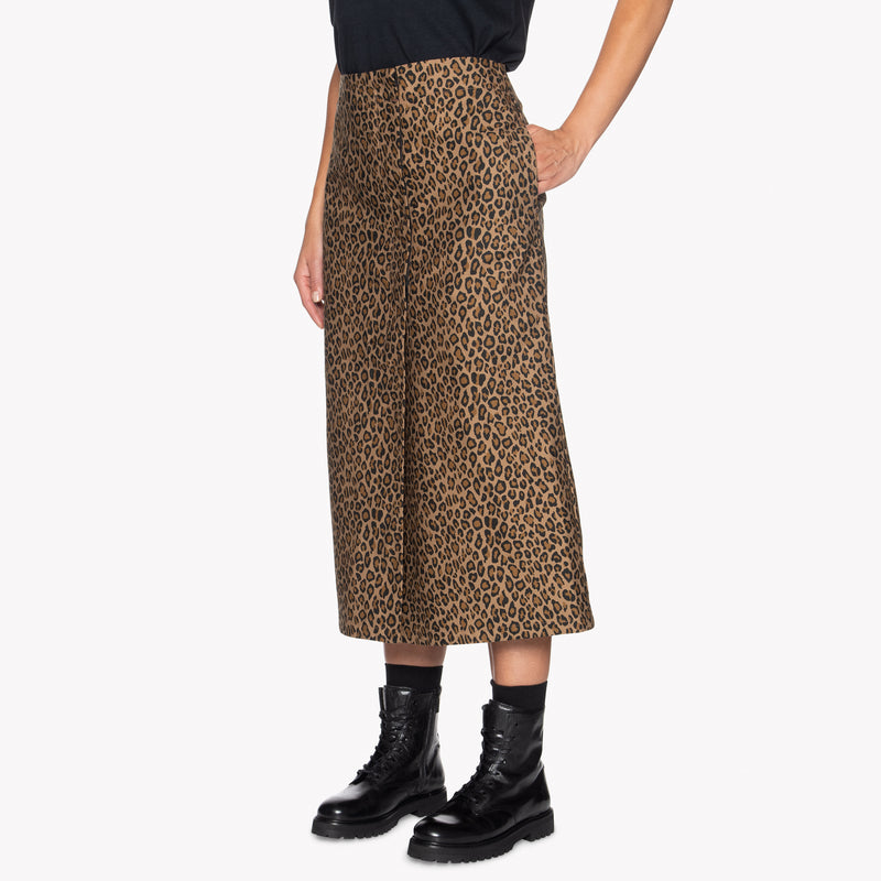 Wrap Skirt - Leopard Print | Naked & Famous Denim