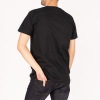 Pocket Tee - Black - Sashiko Double Gauze - Navy | Naked & Famous Denim