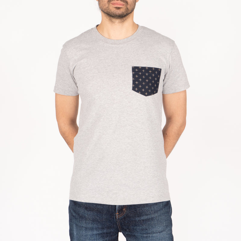 Pocket Tee - Heather Grey - Kimono Plus | Naked & Famous Denim
