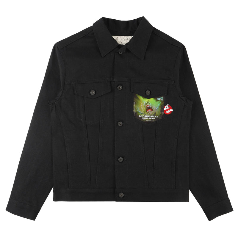 Denim Jacket - Ghostbusters Slimer Jacket - front
