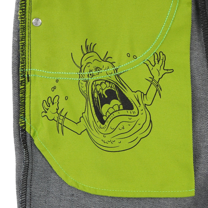 Weird Guy - Ghostbusters Slimer Glow In The Dark Denim - pocket bag