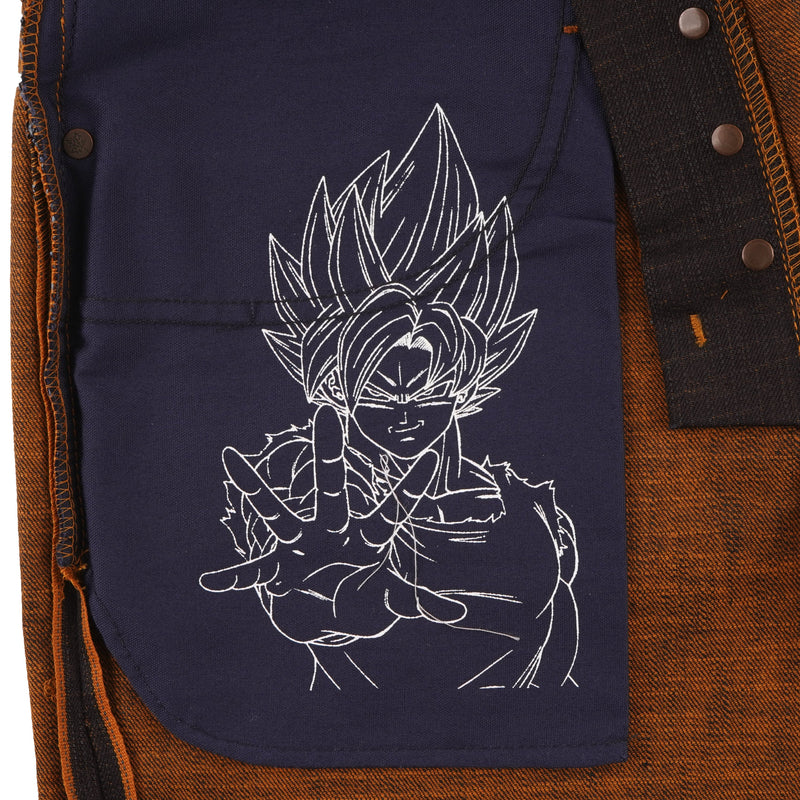 Goku Super Saiyan Selvedge Jeans - pocket bag