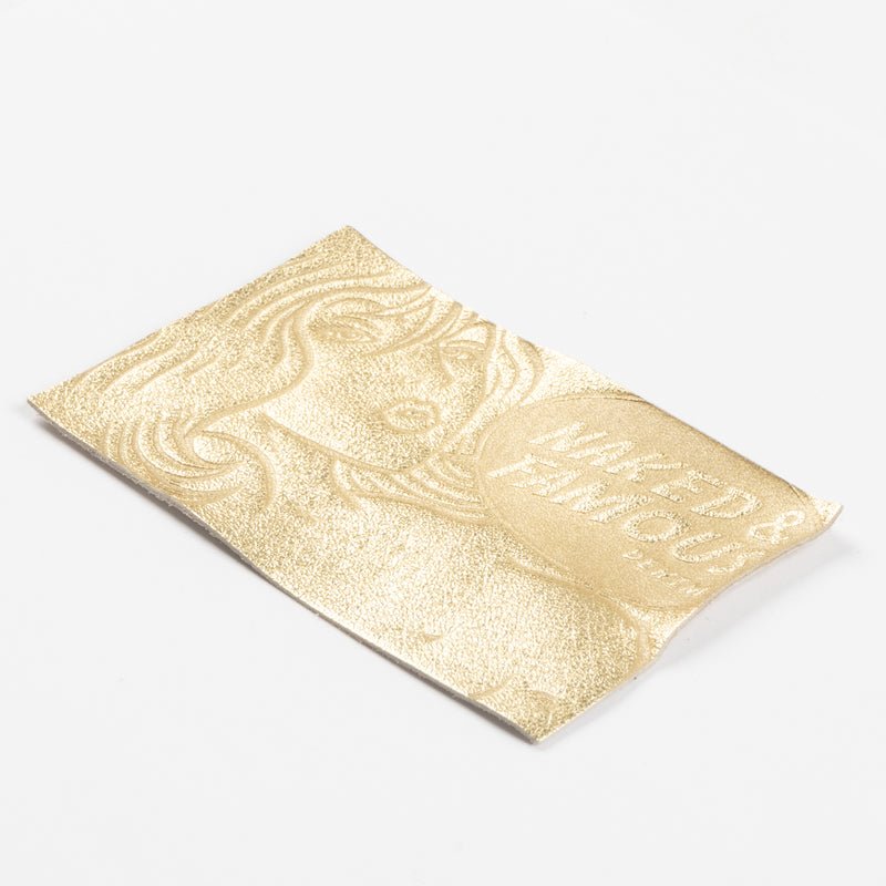 Tragic Blond Patch - Gold Lambskin