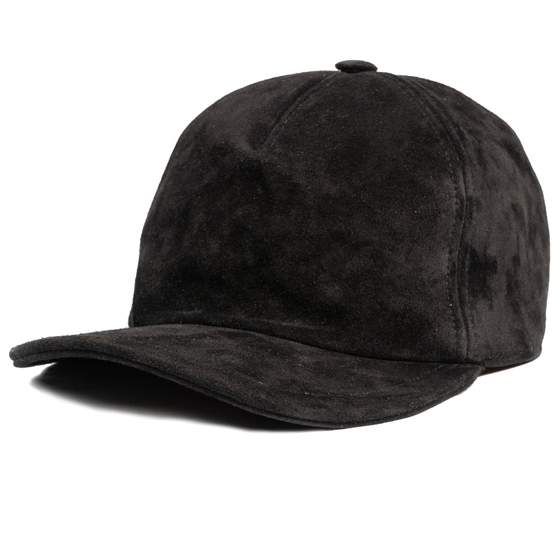 Products Italian Suede Cap - Black