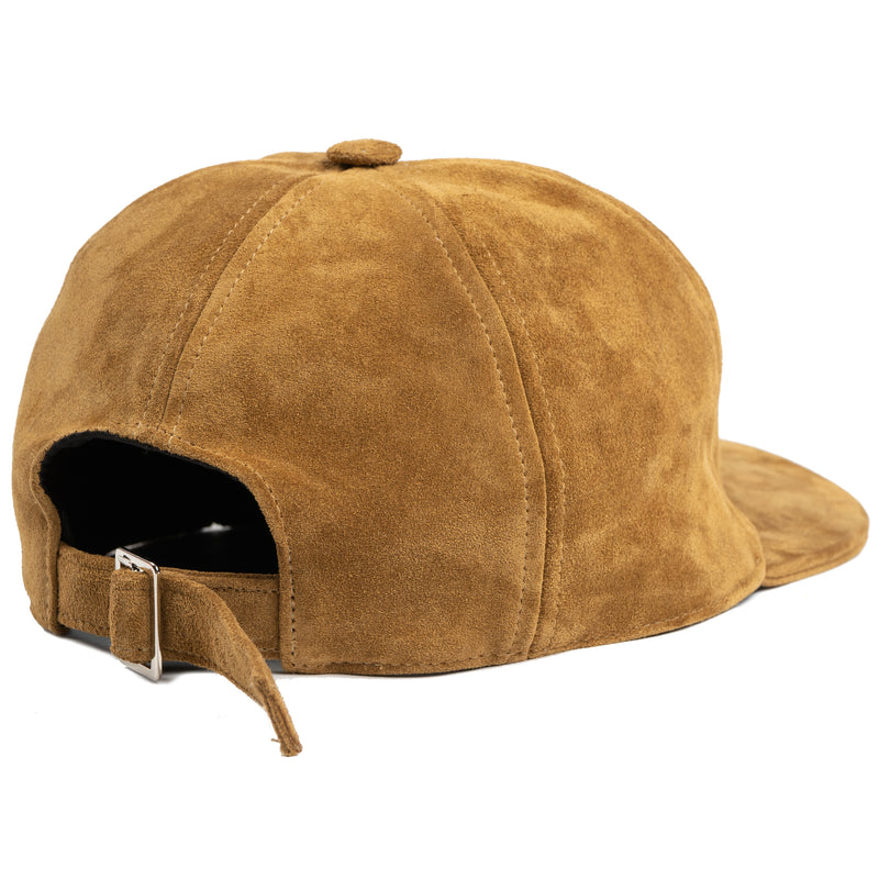 Italian Suede Cap - Golden Brown