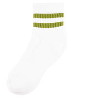 McCarren Tube Sock Quarter Length - Recycled Eco-Cotton Knit - Green