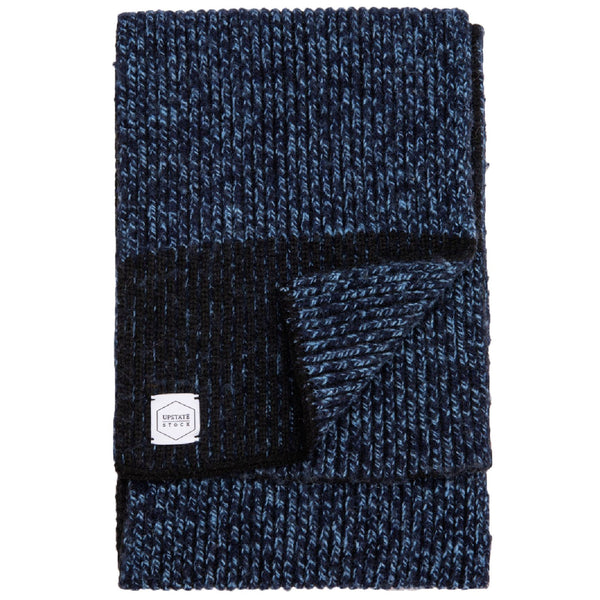 Ragg Wool Scarf - Denim Melange | Upstate Stock